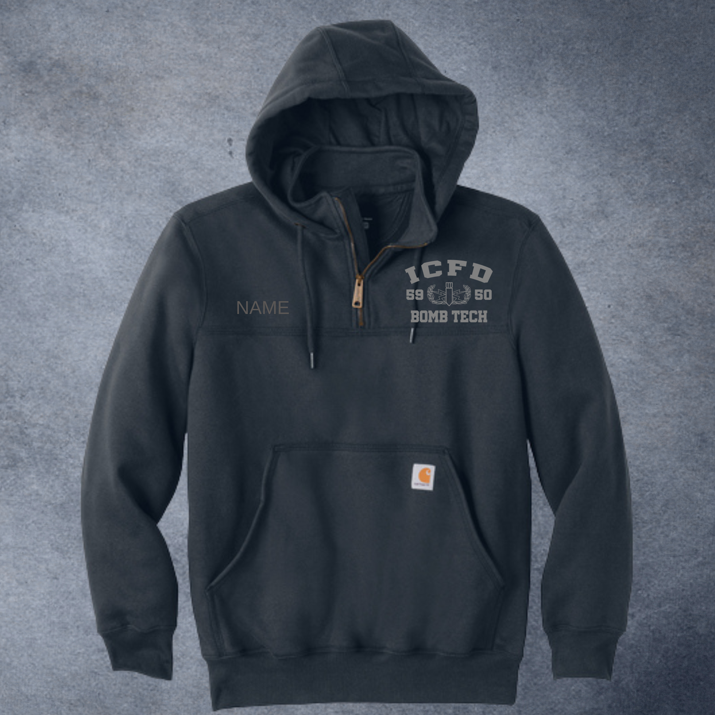 ICFD Bomb Tech Heavyweight 1/2 Quarter ZIP