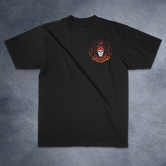 Los Bomberos firefighter apparel detail