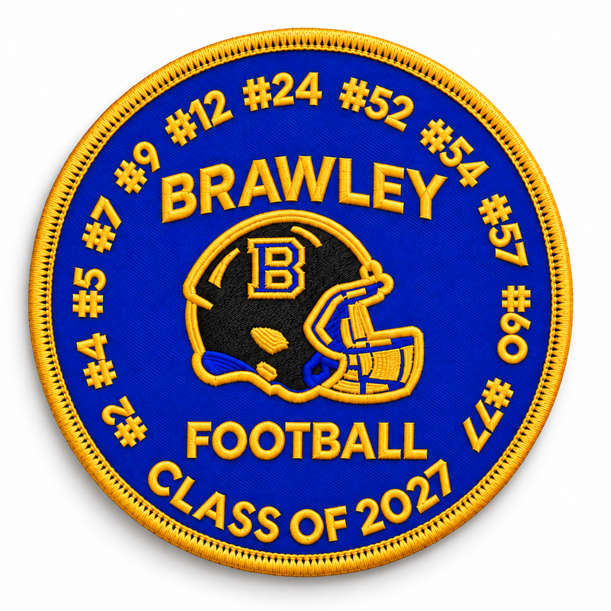 Senior Night Custom Patch - Brawley Wildcats
