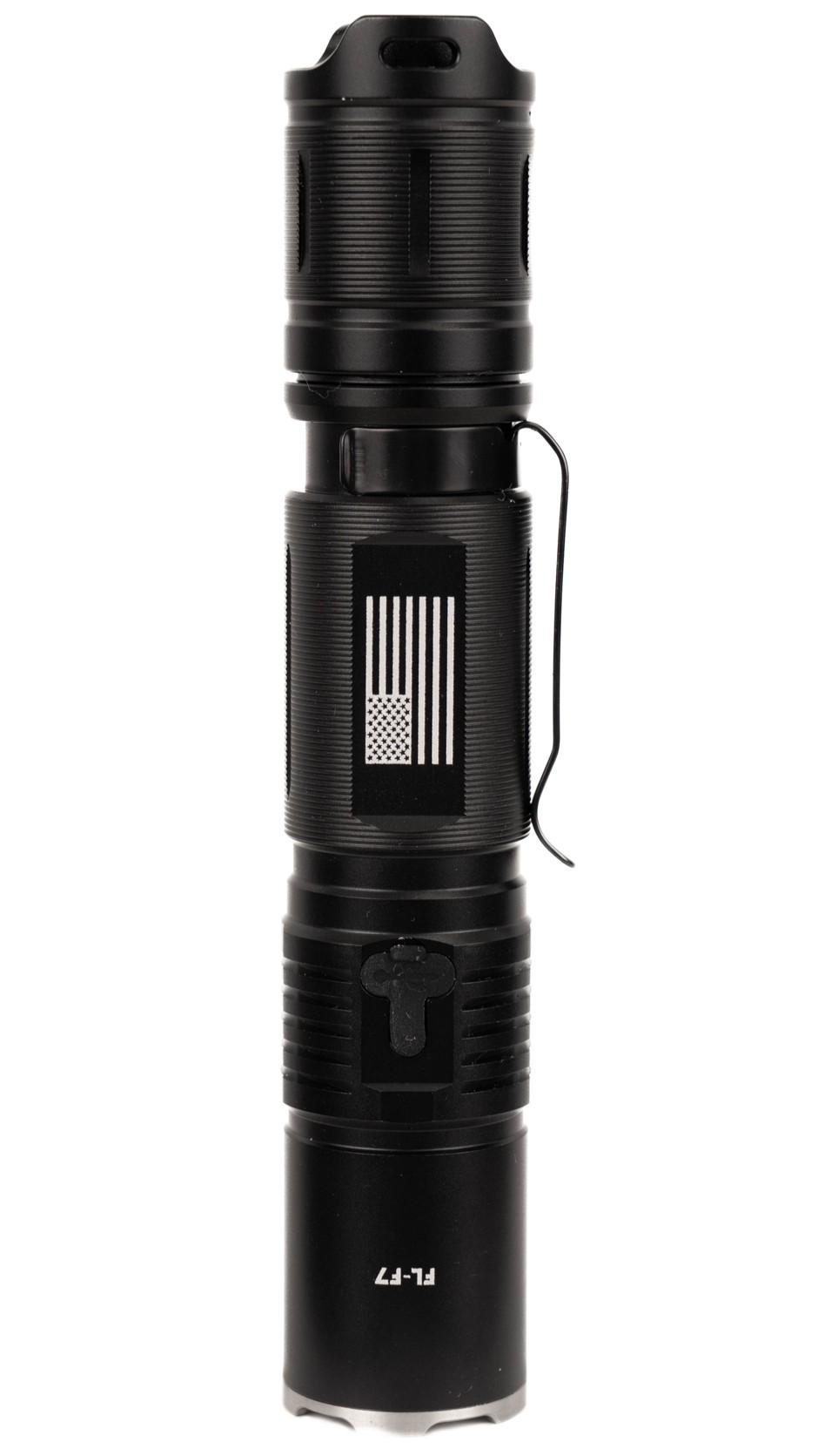 LAPG F-7 1,500 Lumen USB-C Rechargeable Flashlight with Power Bank Function