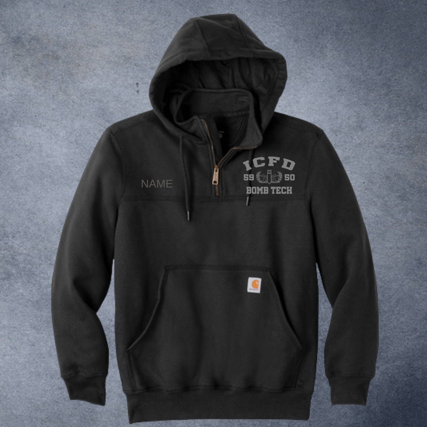 ICFD Bomb Tech  Heavyweight 1/2 Quarter ZIP