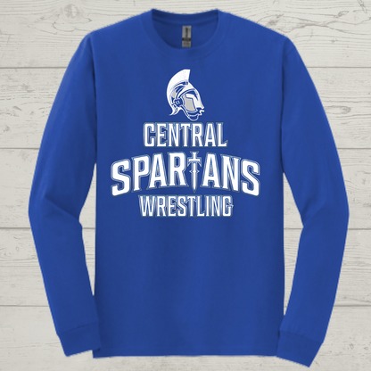 Central Spartans Wrestling Long Sleeve, Central Spartans spirit gear