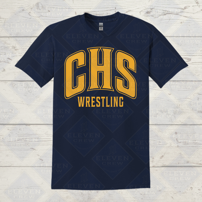 Central Spartans Wrestling Tee, Central Spartans spirit gear