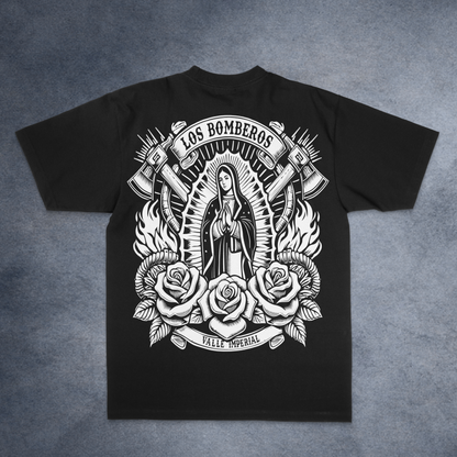 Los Bomberos La Virgen Tee, Los Bomberos firefighter tee