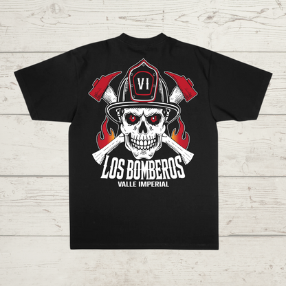 Los Bomberos Skull Tee, Los Bomberos firefighter tee