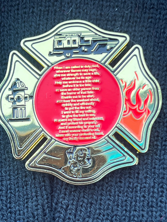 Fire Challenge Coin, Los Bomberos firefighter gear