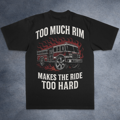 Los Bomberos Fire Truck Tee, Los Bomberos firefighter tee