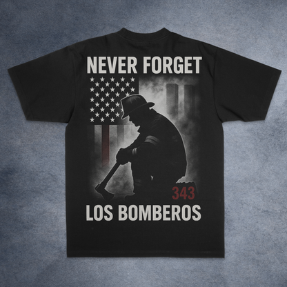 Los Bomberos 343 9-11 Edition, Los Bomberos firefighter tee