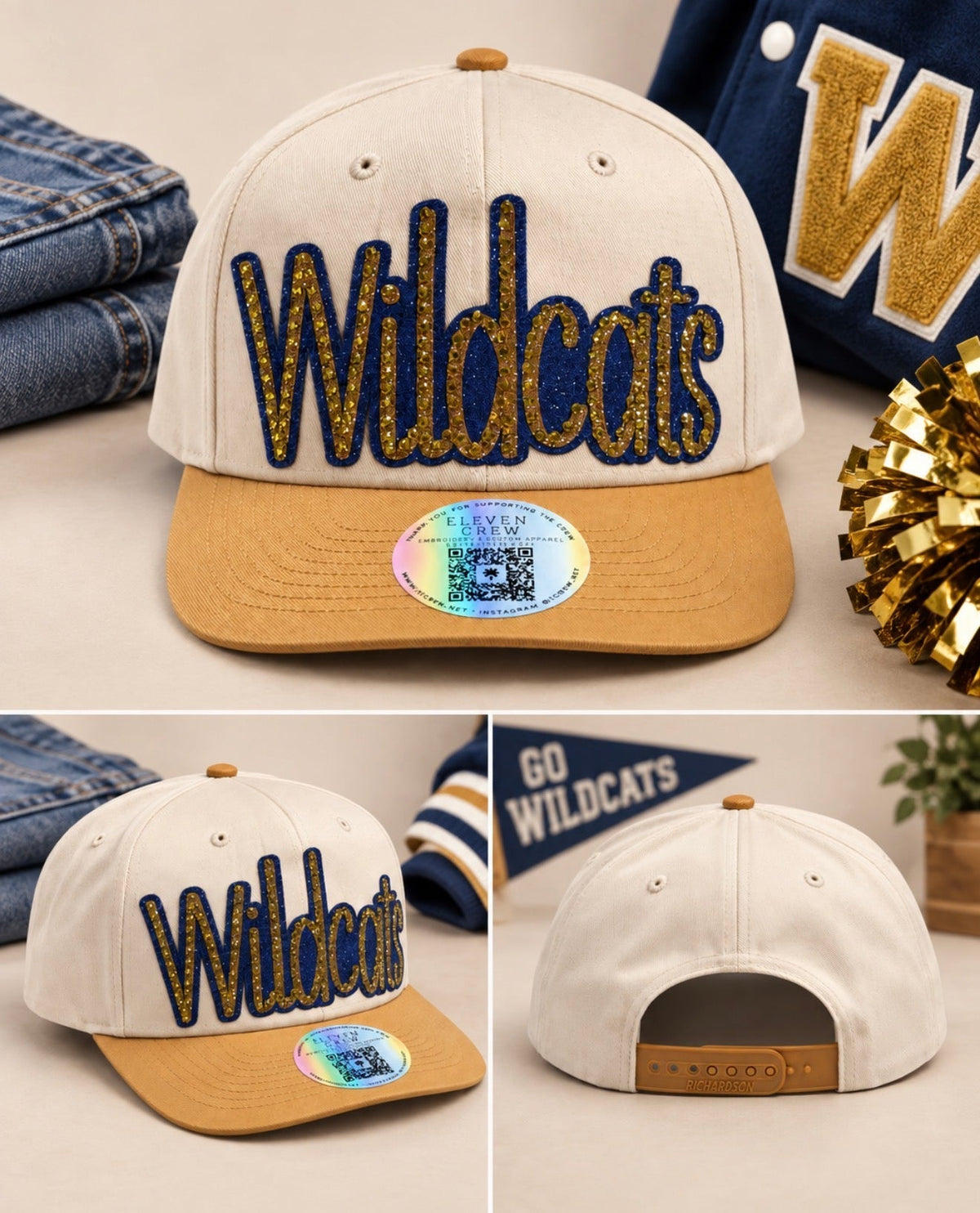 Wildcats Rhinestone Snapback