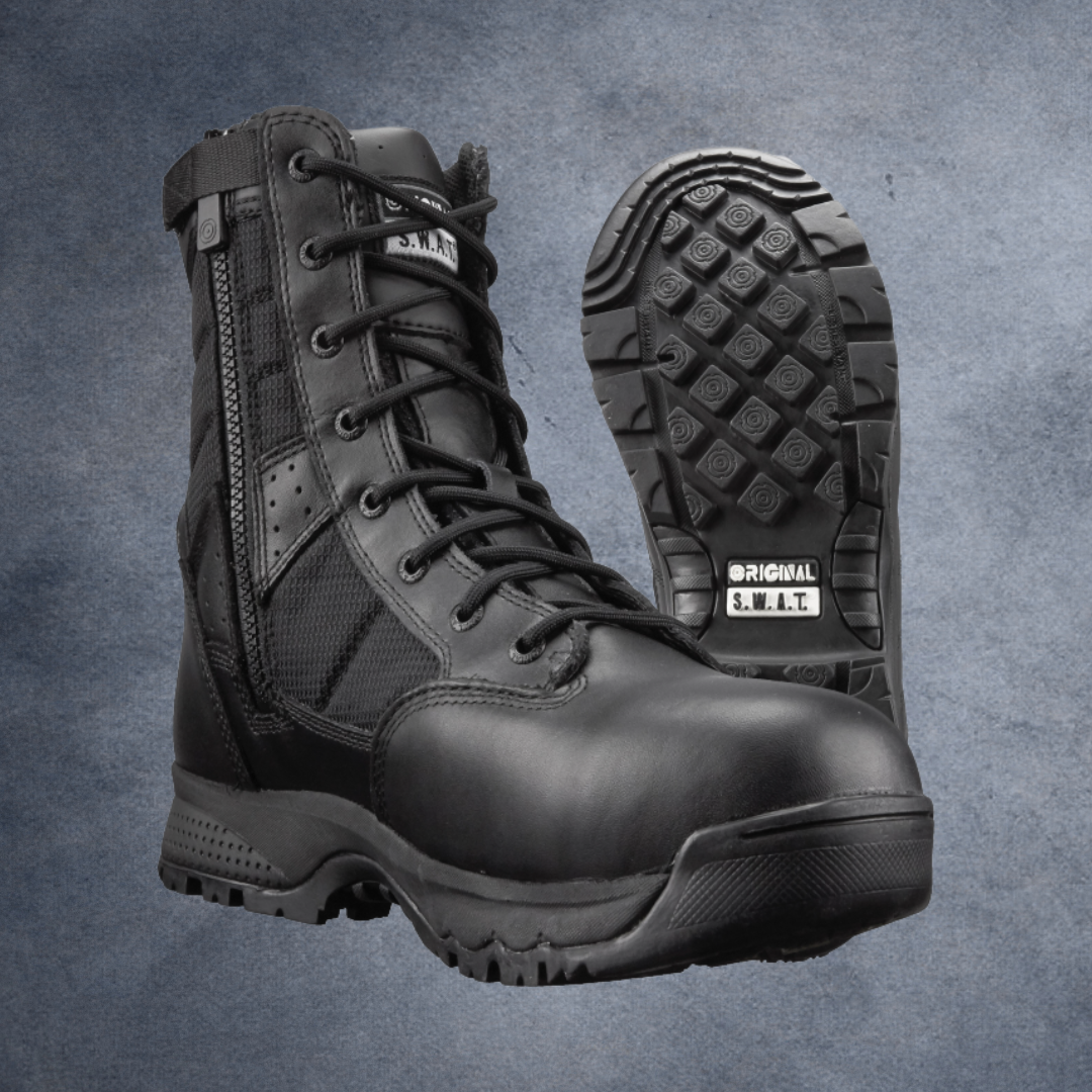 IVC Fire Academy Steel Toe Boots - Original S.W.A.T. side and sole view