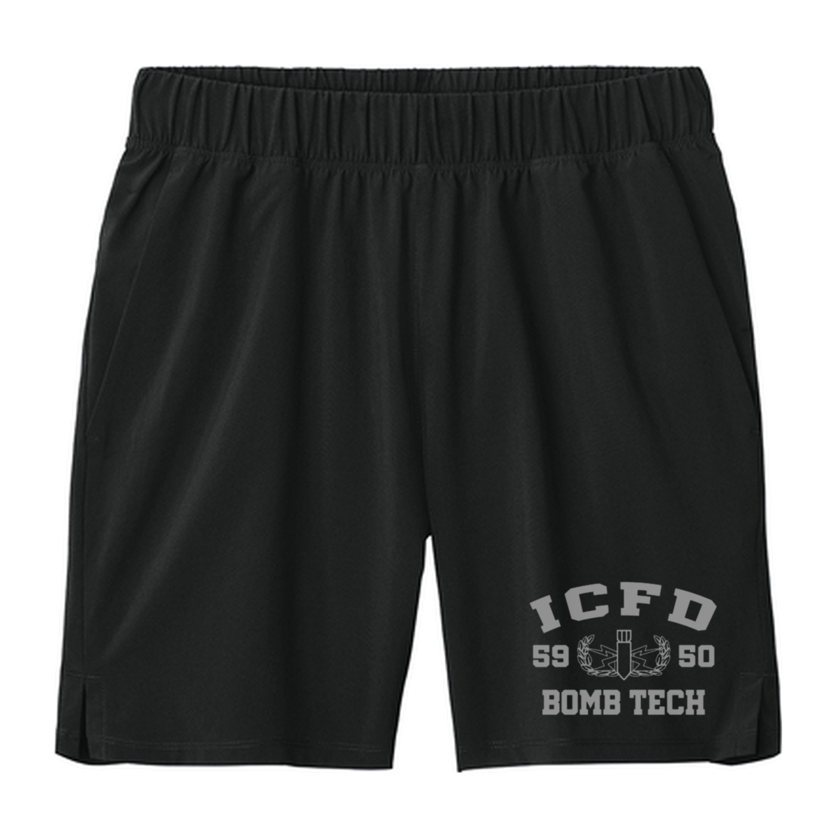 ICFD Bomb Tech Performance Shorts - Black
