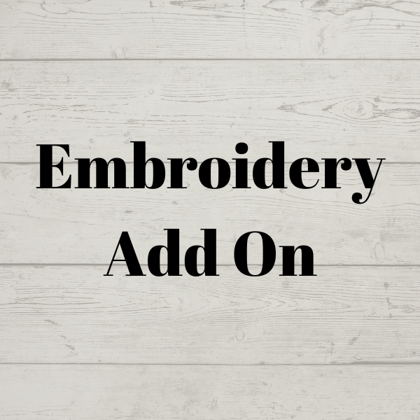 Embroidery Add On
