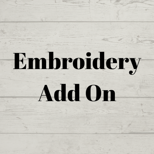 Embroidery Add On