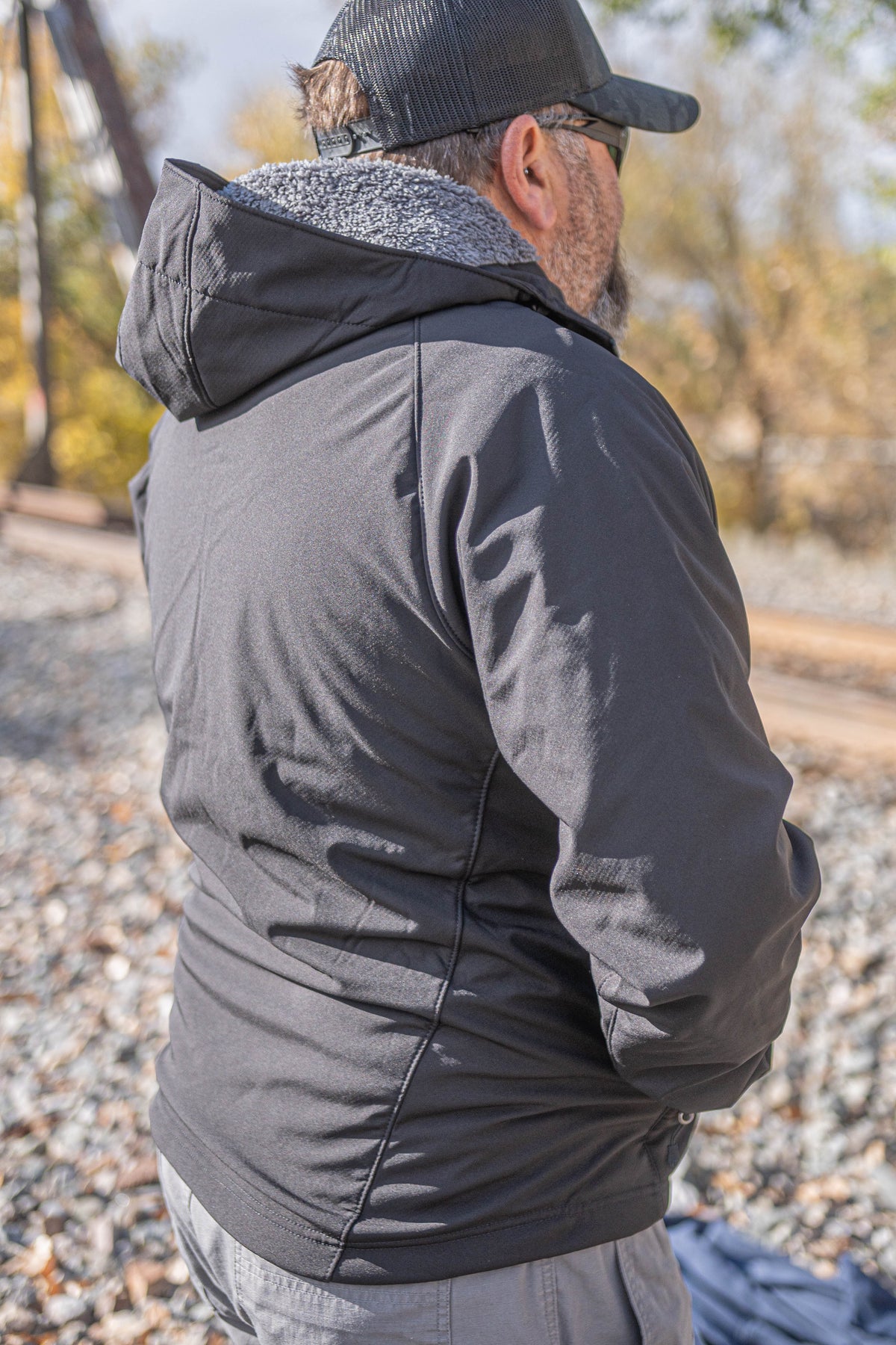 LAPG Men's Sherpa Fleece Lined Recon Jacket
