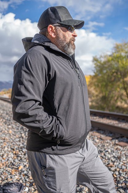 LAPG Men's Sherpa Fleece Lined Recon Jacket