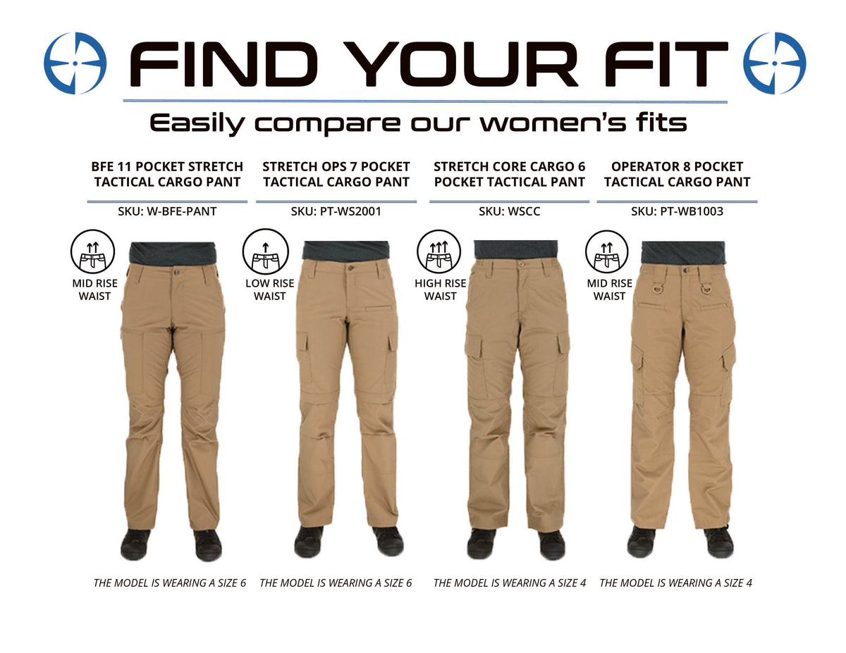 LAPG Women's Operator 8 Pocket Tactical Cargo Pant