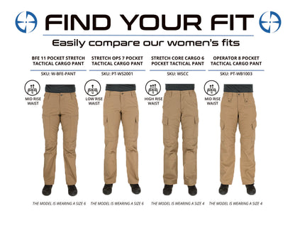 LAPG Women's Operator 8 Pocket Tactical Cargo Pant