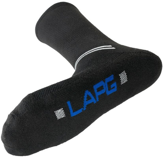 LAPG Black Crew Length Socks