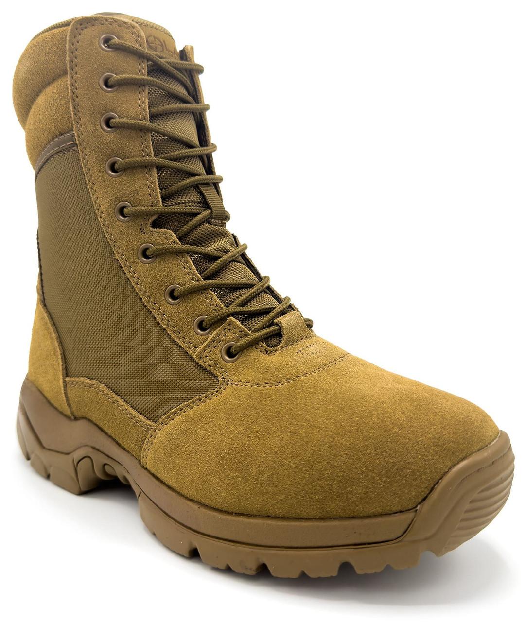 LAPG Men's Core 8" Coyote Tan Side-Zip Duty Boot