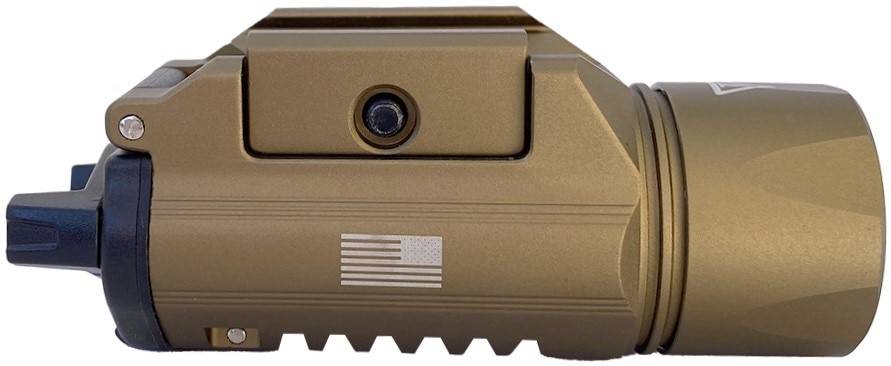 LAPG FDE SlideRail XWL 800 Lumen Tactical Weaponlight