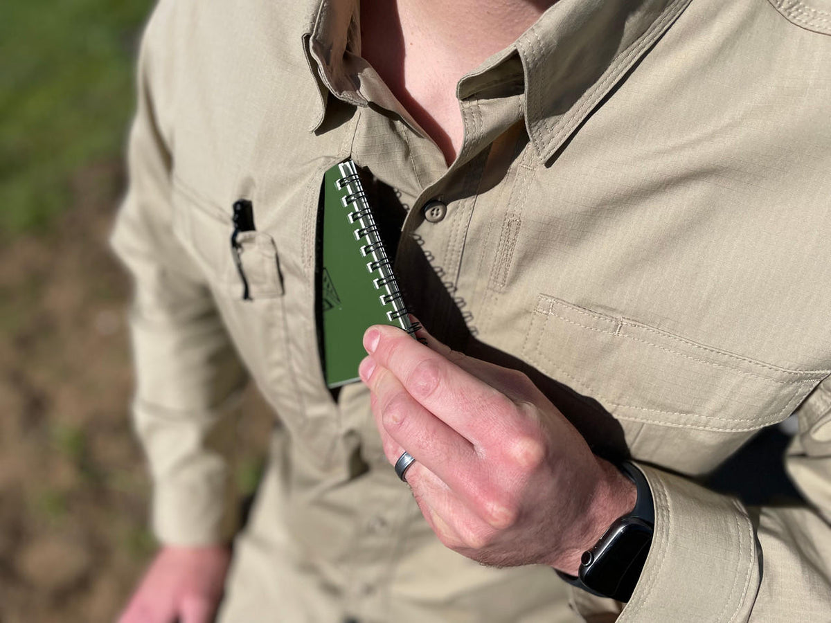LAPG Men's Battle Rattle Stretch Long Sleeve Button Up Field Shirt