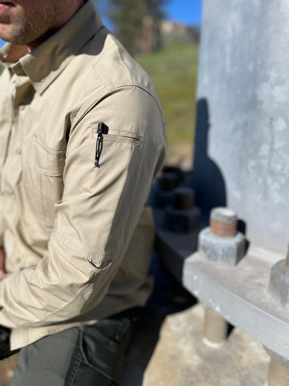LAPG Men's Battle Rattle Stretch Long Sleeve Button Up Field Shirt
