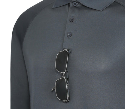LAPG Men's Operator Tactical Performance Long Sleeve Polo Shirt