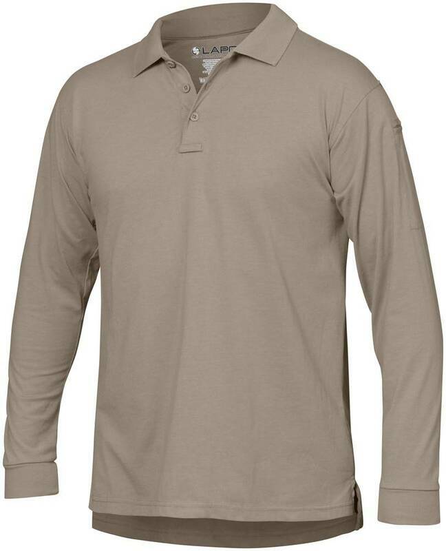 LAPG Men's Operator Tactical Long Sleeve Polo Shirt