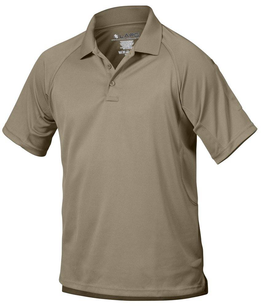 LAPG Men's Operator Tactical Performance Short Sleeve Polo Shirt