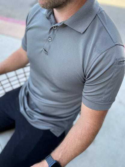 LAPG Men's Recon Jersey Short Sleeve Polo Shirt