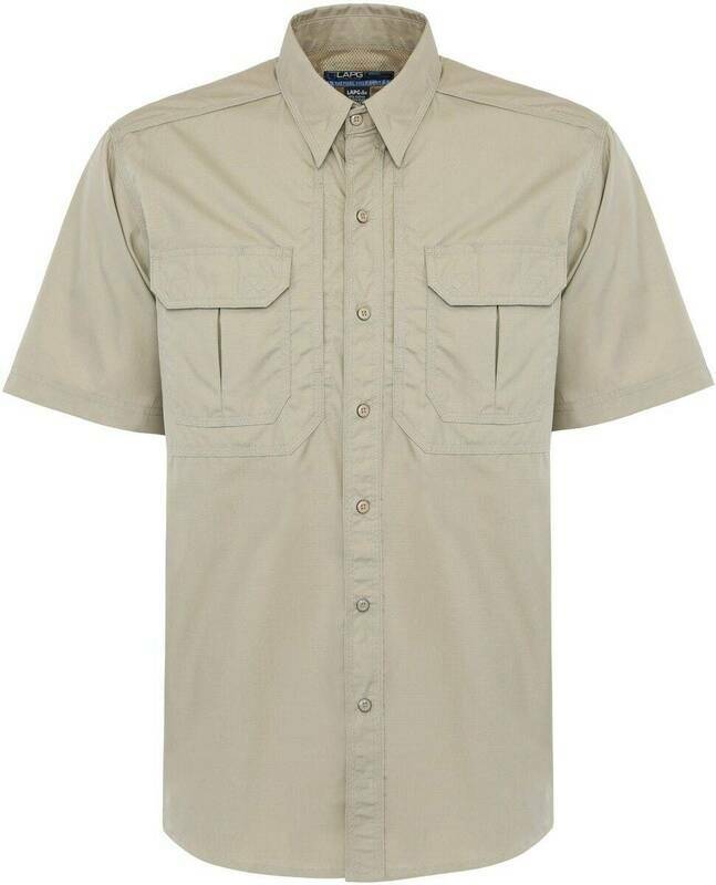 LAPG Men's Short Sleeve Button Up Tactical Field Shirt 2.0