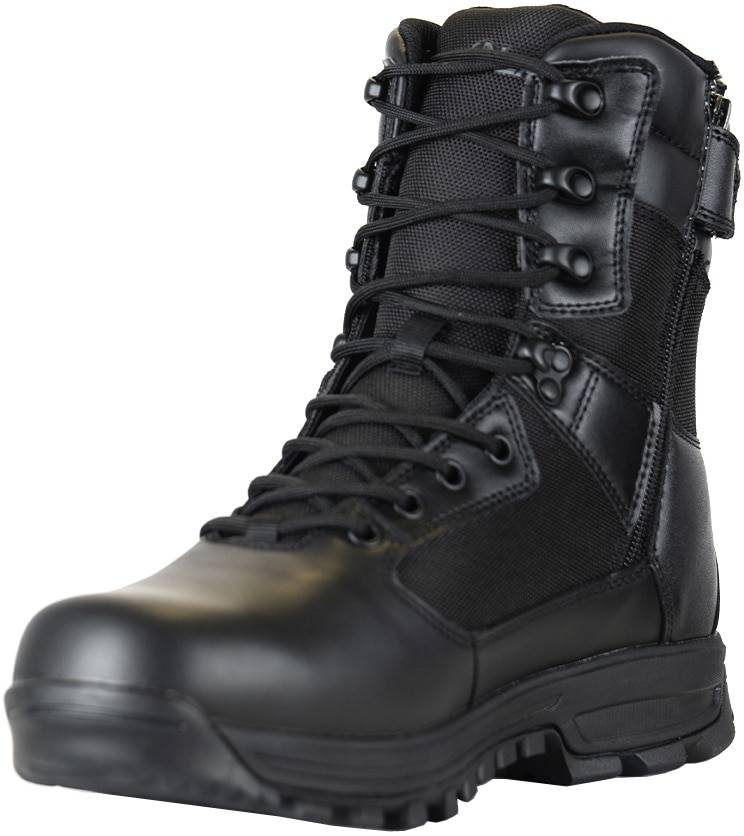 LAPG Men's Sector 8" Black Side-Zip Duty Boot