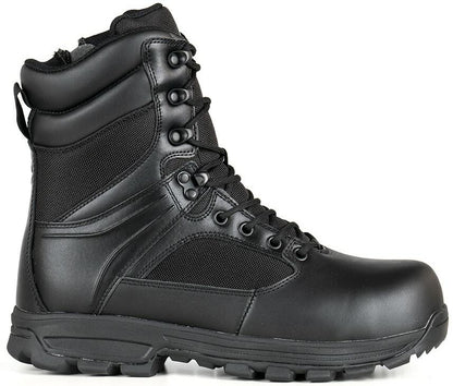 LAPG Men's Sector 8" Black Side-Zip Waterproof Duty Boot