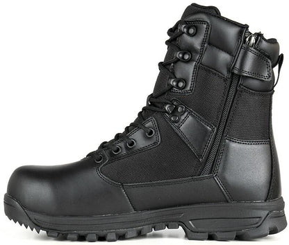 LAPG Men's Sector 8" Black Side-Zip Waterproof Duty Boot