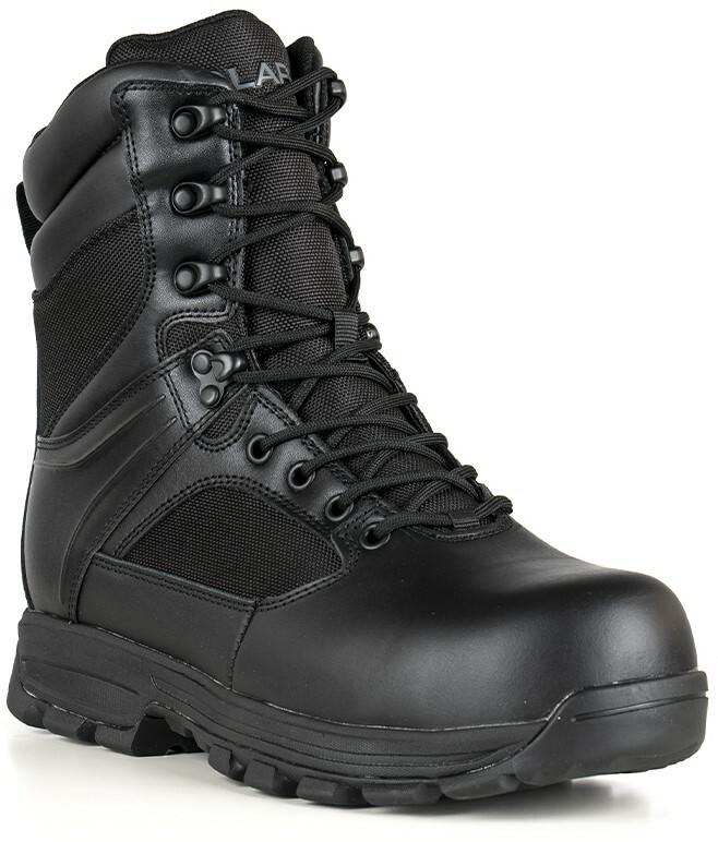 LAPG Men's Sector 8" Black Side-Zip Waterproof Duty Boot