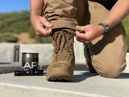 LAPG Men's Sector 8" Coyote Tan Side-Zip Duty Boot