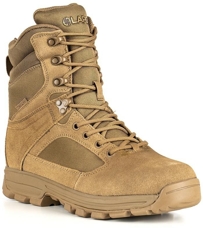 LAPG Men's Sector 8" Coyote Tan Side-Zip Waterproof Duty Boot