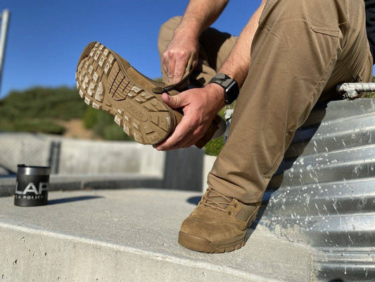 LAPG Men's Sector 8" Coyote Tan Side-Zip Waterproof Duty Boot