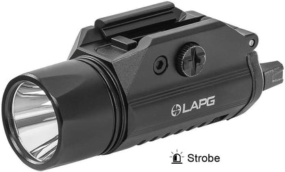 LAPG SlideRail XWL 800 Lumen Tactical Weaponlight with Strobe Function