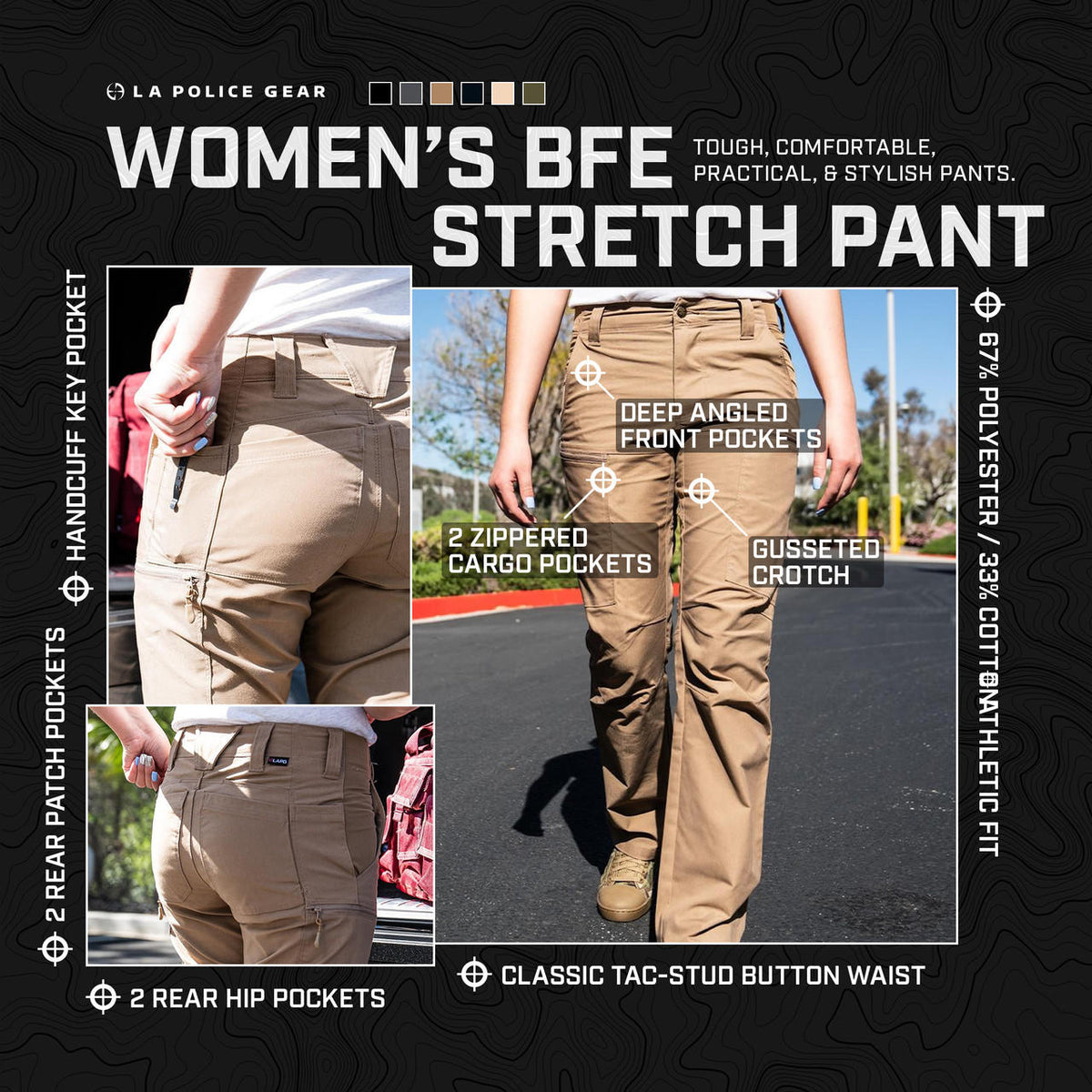 LAPG Women's BFE Tactical Stretch Pant