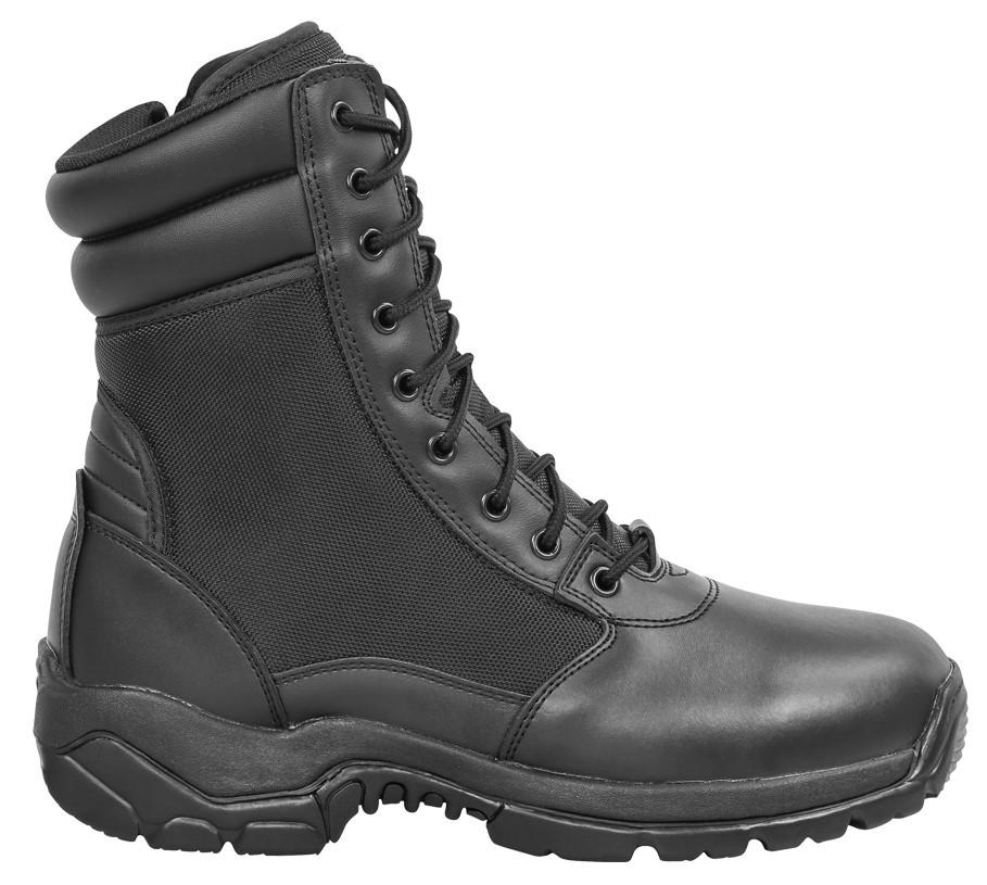 LAPG Women's Core 8" Black Side-Zip Duty Boot