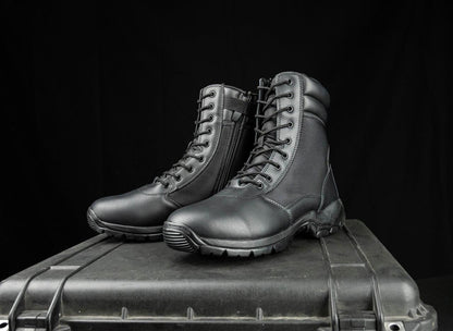 LAPG Women's Core 8" Black Side-Zip Duty Boot
