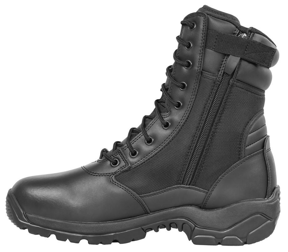 LAPG Women's Core 8" Black Side-Zip Duty Boot