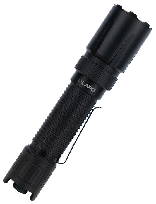 LAPG F-10 2,300 Lumen USB-C Rechargeable Dual Tail Switch Tactical Flashlight