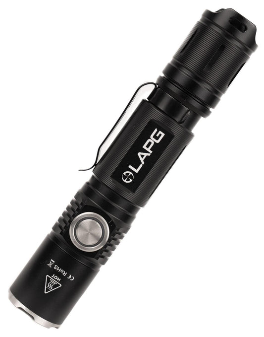 LAPG F-7 1,500 Lumen USB-C Rechargeable Flashlight with Power Bank Function