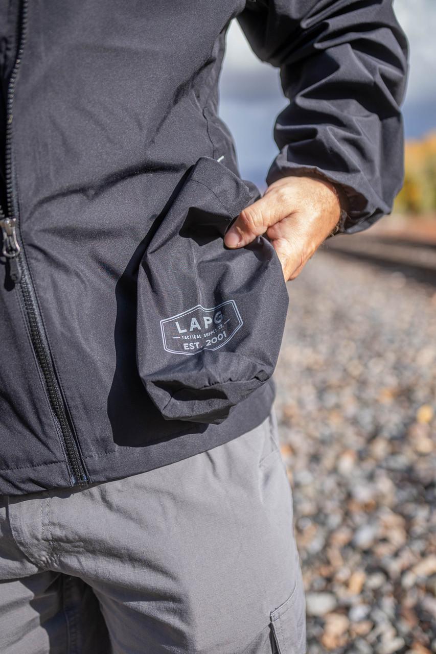 LAPG Men's Expedition Packable Waterproof Rain Jacket