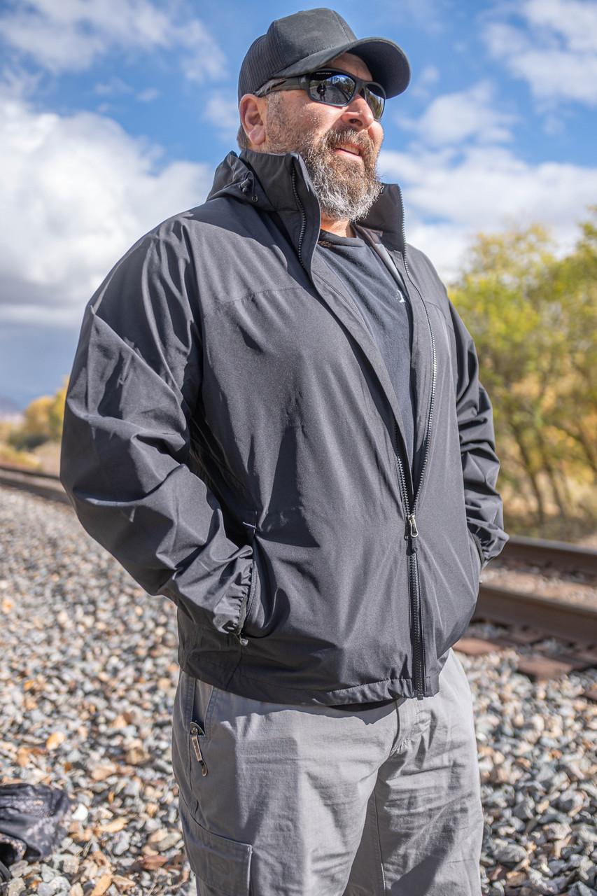LAPG Men's Expedition Packable Waterproof Rain Jacket