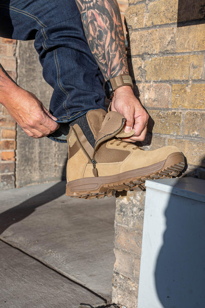 LAPG Men's Sector 6" Coyote Tan Side-Zip Duty Boot