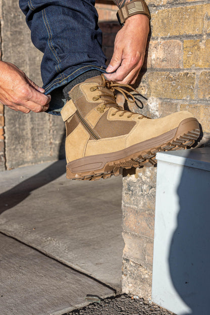LAPG Men's Sector 6" Coyote Tan Side-Zip Duty Boot